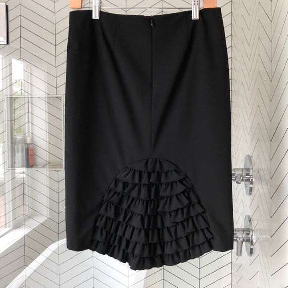 Trina Turk Dresses & Skirts - 🔥SOLD🔥Trina Turk pencil skirt black ruffles Trina Turk Dresses & Skirts - 🔥SOLD🔥Trina Turk pencil skirt black ruffles